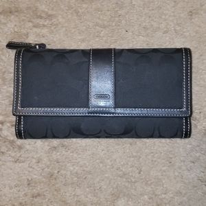 Coach checkbook wallet